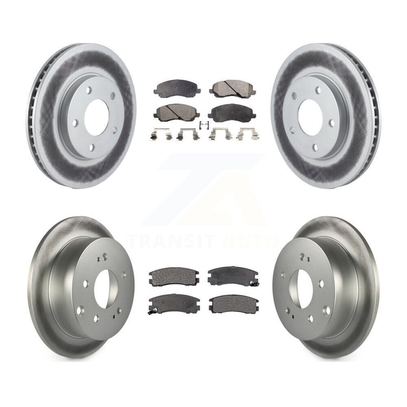Transit Auto KGT-100747 Disc Brake Kit for 2004-2012 Mitsubishi Galant - Front and Rear