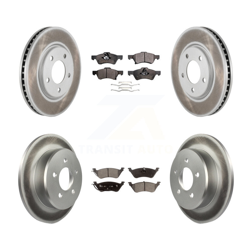 Transit Auto KGT-100754 Disc Brake Kit for 2001-2007 Dodge Grand Caravan, Chrysler Town & Country and More - Front and Rear