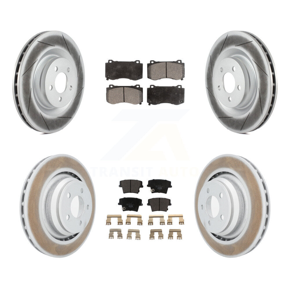 Transit Auto KGT-100768 Disc Brake Kit for 2015 Dodge Charger - Front and Rear