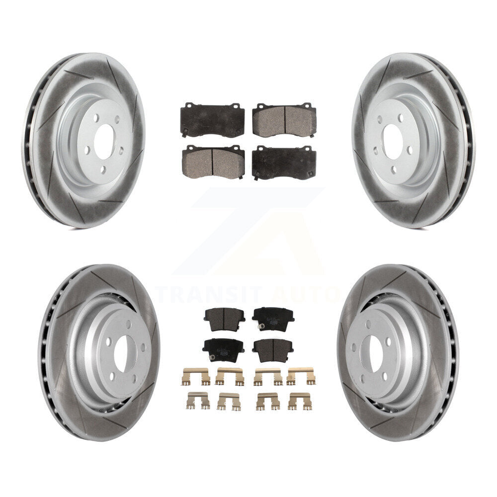 Transit Auto KGT-100770 Disc Brake Kit for 2015 Dodge Charger - Front and Rear