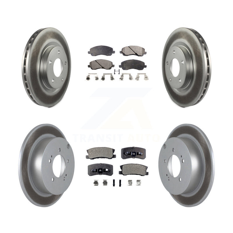 Transit Auto KGT-100778 Disc Brake Kit for 2007-2013 Mitsubishi Outlander - Front and Rear
