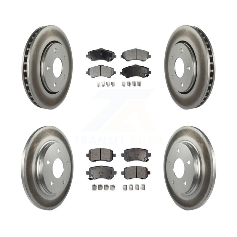 Transit Auto KGT-100783 Disc Brake Kit for 2008-2012 Chrysler Town & Country, Dodge Grand Caravan and More - Front and Rear