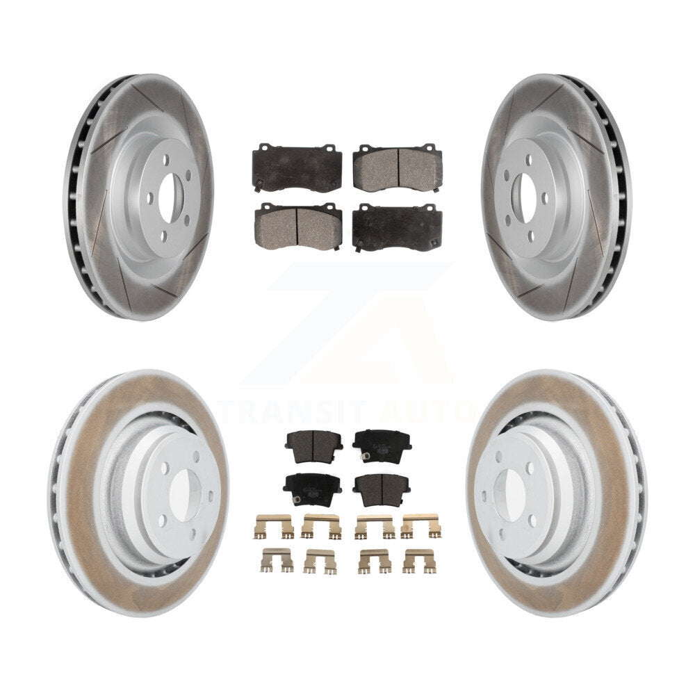 Transit Auto KGT-100785 Disc Brake Kit for 2015 Dodge Charger - Front and Rear