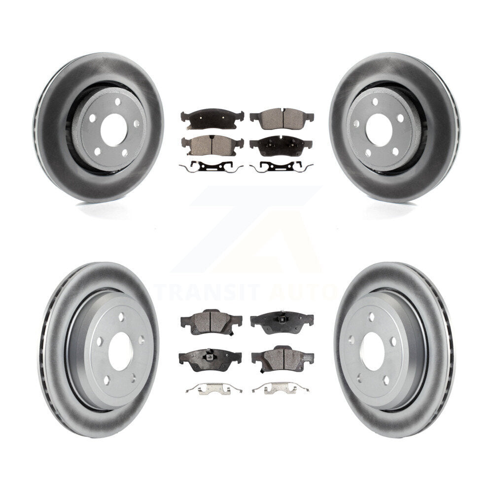 Transit Auto KGT-100793 Disc Brake Kit for 2022 Jeep Grand Cherokee WK - Front and Rear