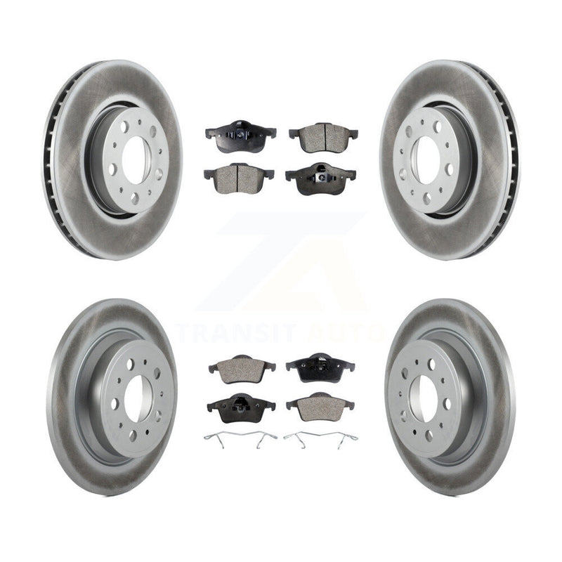 Transit Auto KGT-100879 Disc Brake Kit for 1999-2009 Volvo S60, Volvo S80 and More - Front and Rear