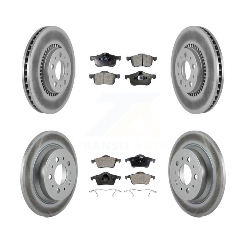Transit Auto KGT-100880 Disc Brake Kit for 1999-2009 Volvo S60, Volvo V70 and More - Front and Rear