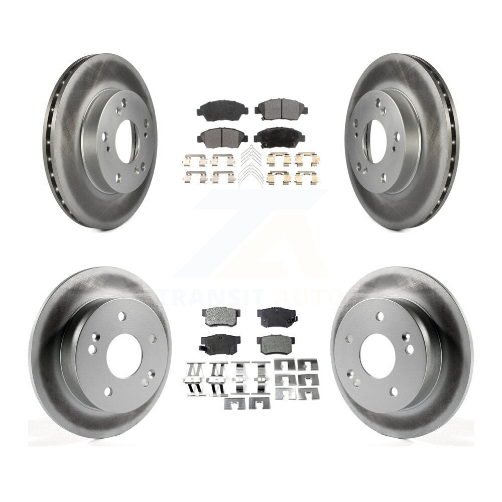 Transit Auto KGT-100884 Disc Brake Kit for 2002-2006 Honda Civic, Acura RSX - Front and Rear