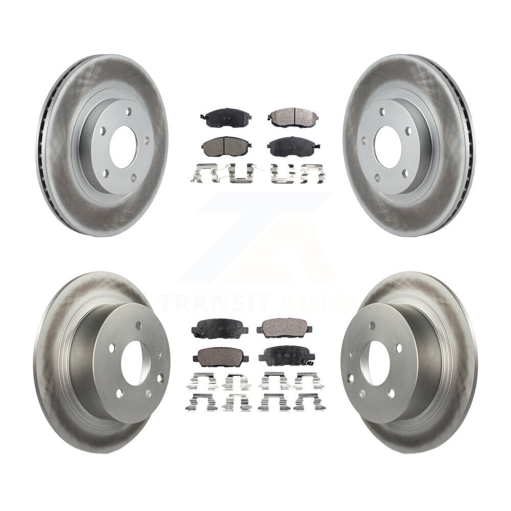 Transit Auto KGT-100889 Disc Brake Kit for 2002-2006 Nissan Altima - Front and Rear