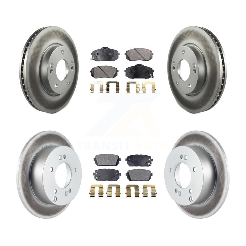 Transit Auto KGT-100893 Disc Brake Kit for 2010-2012 Kia Rondo - Front and Rear