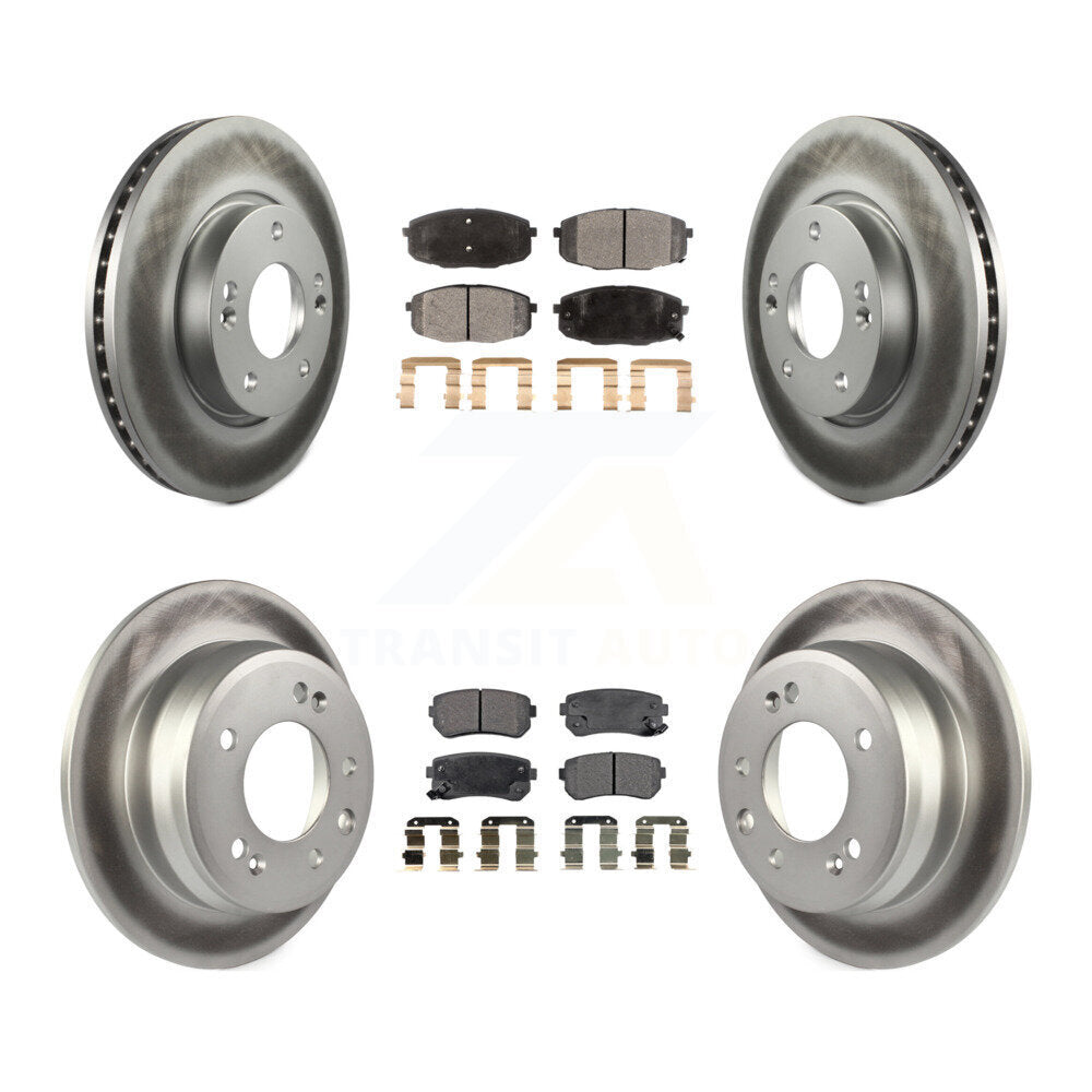 Transit Auto KGT-100894 Disc Brake Kit for 2009-2012 Hyundai Elantra - Front and Rear