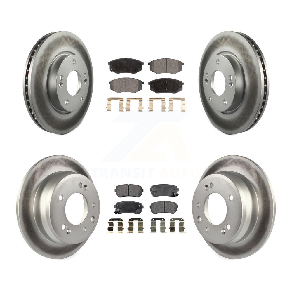 Transit Auto KGT-100895 Disc Brake Kit for 2010-2012 Kia Sportage, Hyundai Tucson - Front and Rear