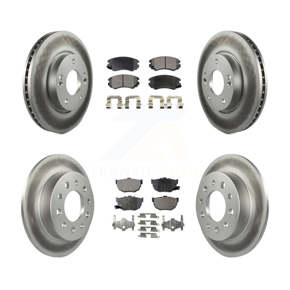 Transit Auto KGT-100896 Disc Brake Kit for 2003-2008 Hyundai Tiburon - Front and Rear