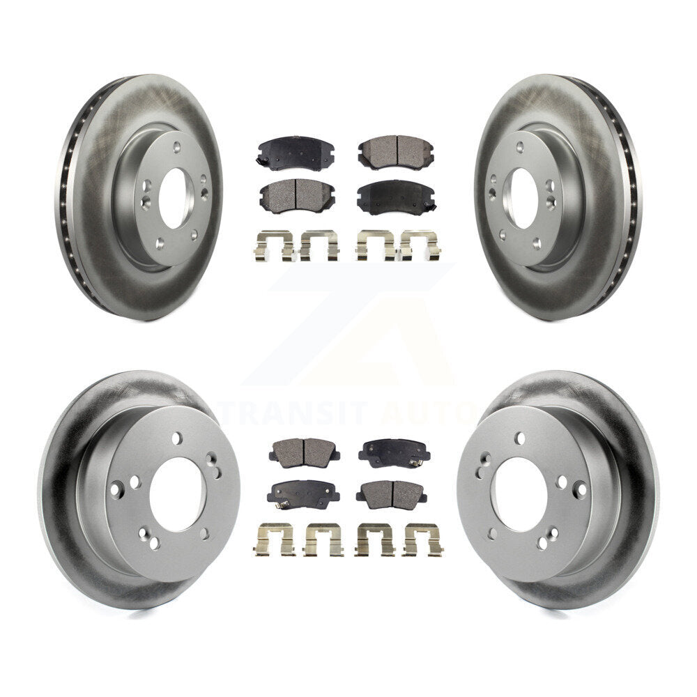 Transit Auto KGT-100898 Disc Brake Kit for 2008-2010 Hyundai Sonata - Front and Rear