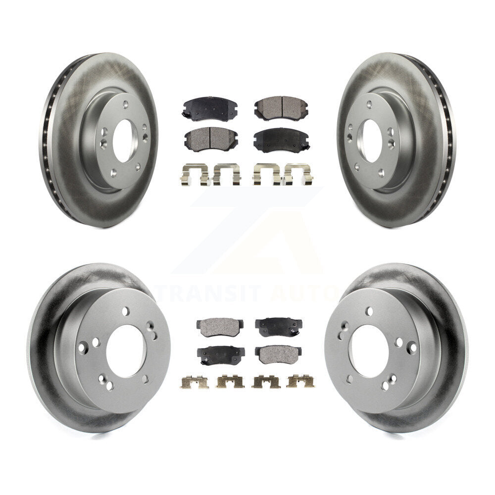 Transit Auto KGT-100899 Disc Brake Kit for 2005-2010 Hyundai Sonata, Kia Magentis and More - Front and Rear