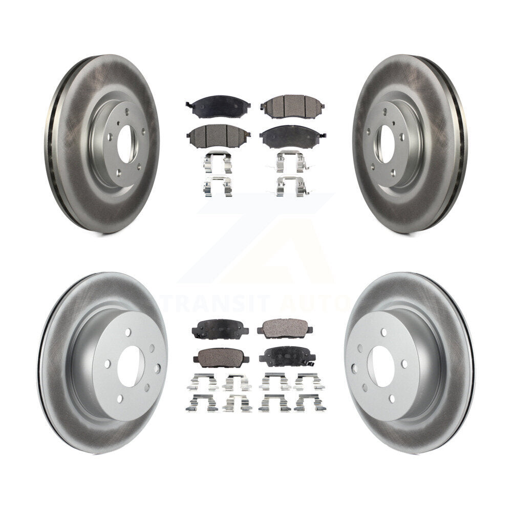 Transit Auto KGT-100952 Disc Brake Kit for 2005-2015 INFINITI Q40, INFINITI QX50 and More - Front and Rear