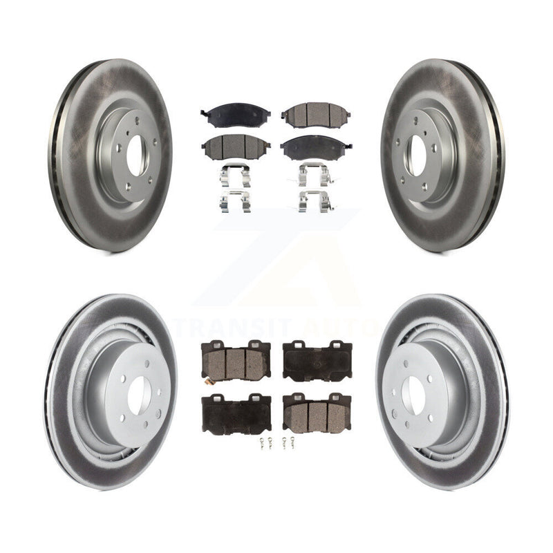 Transit Auto KGT-100953 Disc Brake Kit for 2009-2020 Nissan 370Z - Front and Rear