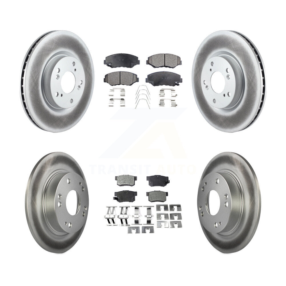 Transit Auto KGT-100958 Disc Brake Kit for 2012-2015 Acura ILX, Honda Civic - Front and Rear