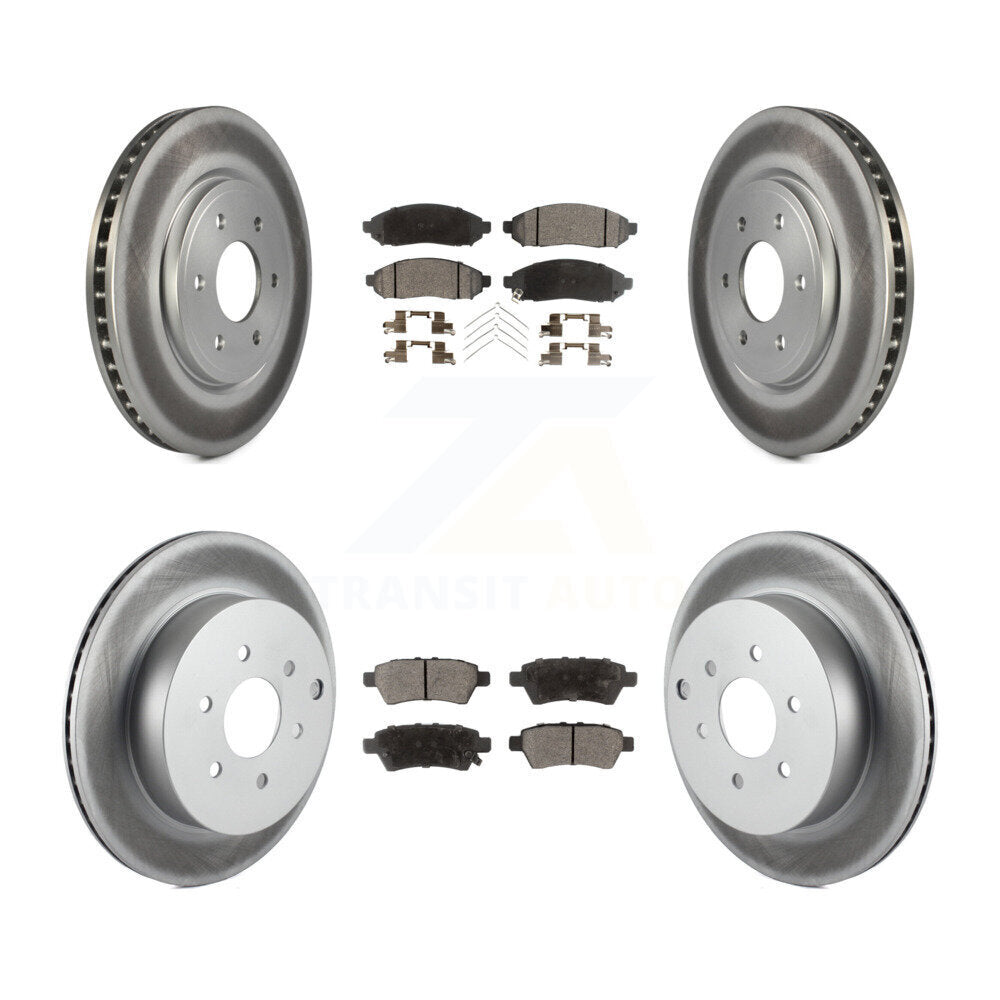 Transit Auto KGT-100979 Disc Brake Kit for 2005-2012 Nissan Pathfinder - Front and Rear