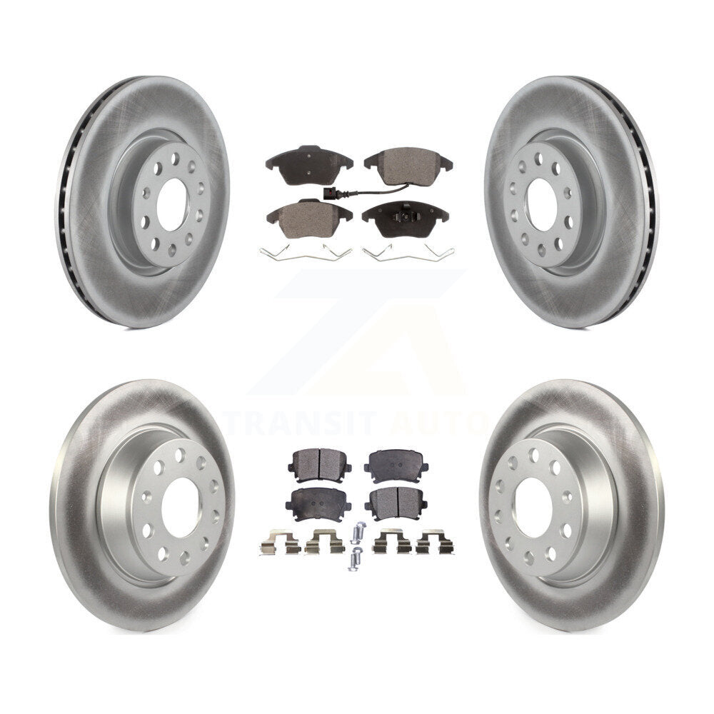 Transit Auto KGT-100985 Disc Brake Kit for 2008-2017 Volkswagen CC, Volkswagen GTI and More - Front and Rear