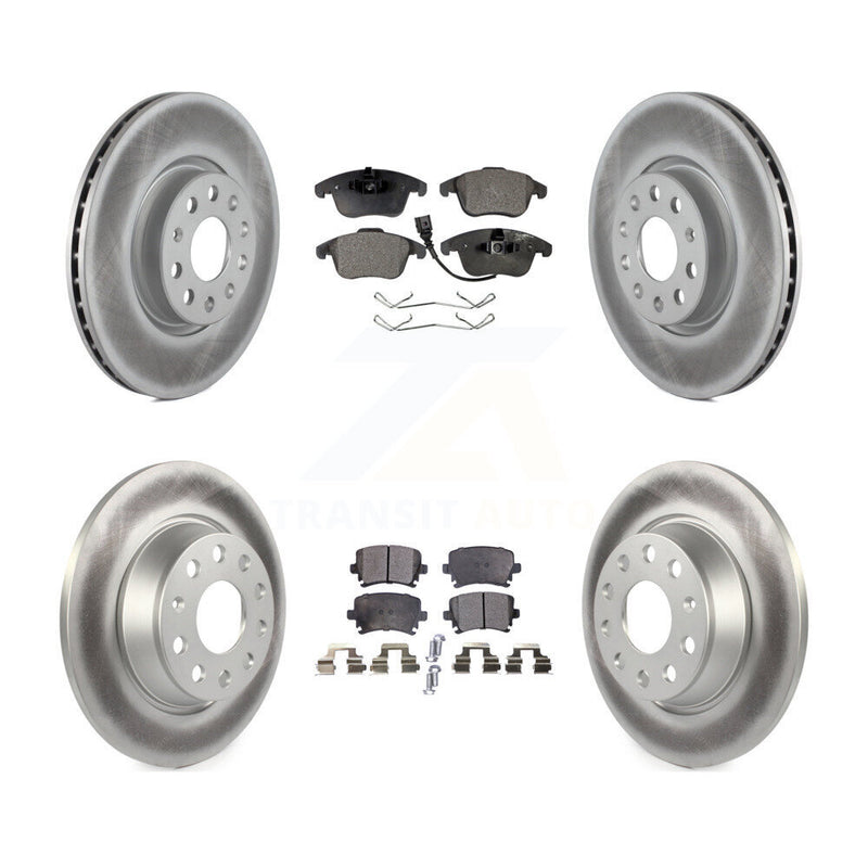 Transit Auto KGT-100989 Disc Brake Kit for 2009-2018 Volkswagen Tiguan Limited, Audi Q3 and More - Front and Rear