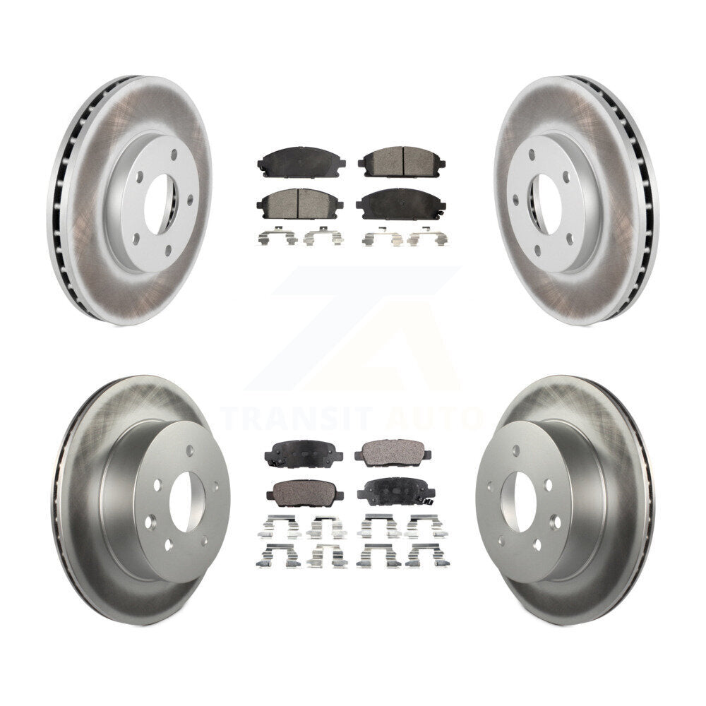Transit Auto KGT-100992 Disc Brake Kit for 2005-2006 Nissan X-Trail - Front and Rear