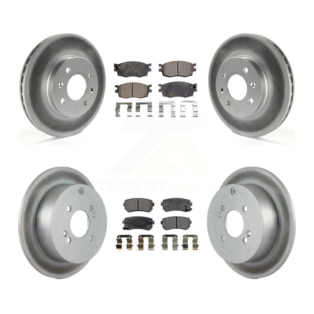 Transit Auto KGT-101002 Disc Brake Kit for 2006-2010 Hyundai Accent, Kia Rio, Kia Rio5 - Front and Rear