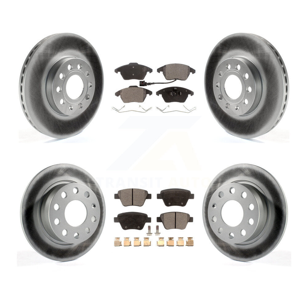 Transit Auto KGT-101008 Disc Brake Kit for 2017-2018 Volkswagen Jetta - Front and Rear