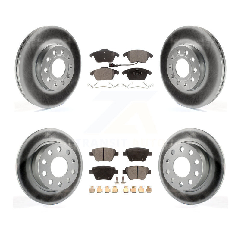 Transit Auto KGT-101008 Disc Brake Kit for 2017-2018 Volkswagen Jetta - Front and Rear