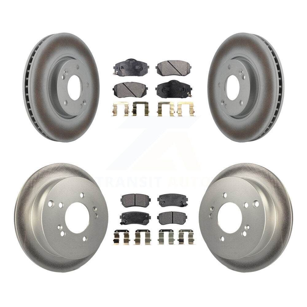 Transit Auto KGT-101010 Disc Brake Kit for 2010-2016 Hyundai Tucson, Kia Sportage - Front and Rear