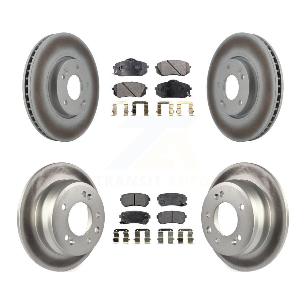 Transit Auto KGT-101011 Disc Brake Kit for 2012-2016 Hyundai Tucson, Kia Sportage - Front and Rear