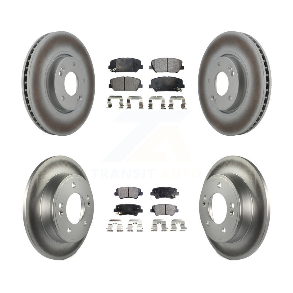 Transit Auto KGT-101013 Disc Brake Kit for 2013-2015 Hyundai Veloster - Front and Rear