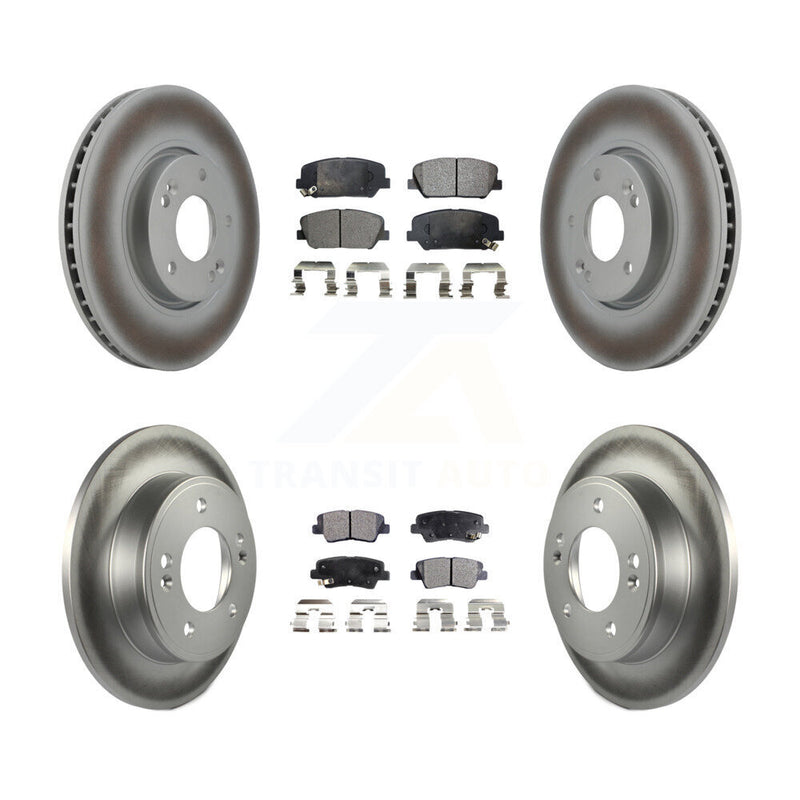 Transit Auto KGT-101013 Disc Brake Kit for 2013-2015 Hyundai Veloster - Front and Rear