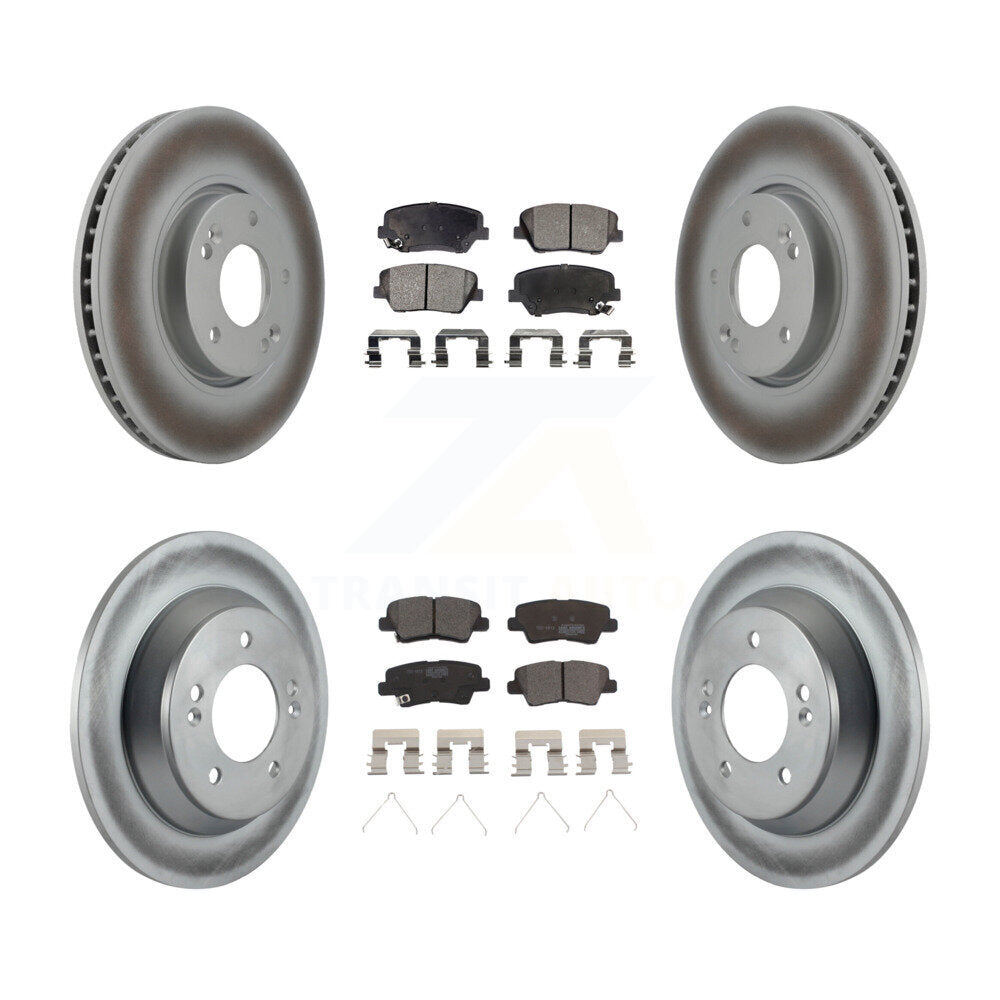 Transit Auto KGT-101015 Disc Brake Kit for 2014-2017 Kia Rondo - Front and Rear