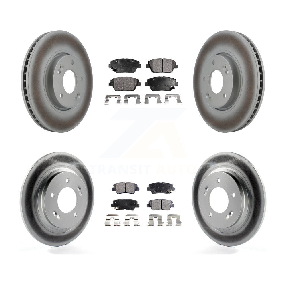 Transit Auto KGT-101017 Disc Brake Kit for 2013-2016 Kia Optima - Front and Rear