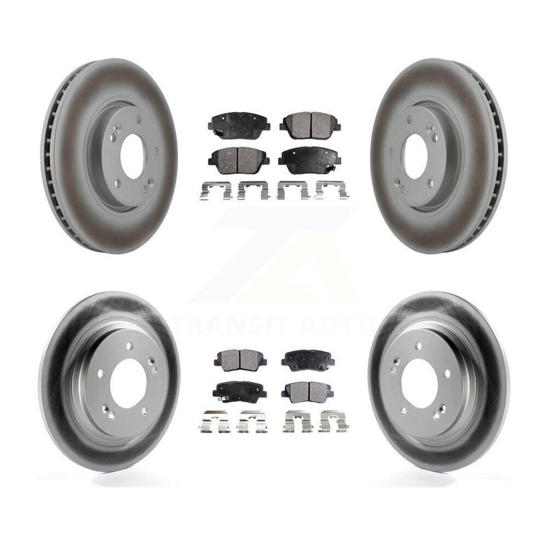 Transit Auto KGT-101017 Disc Brake Kit for 2013-2016 Kia Optima - Front and Rear