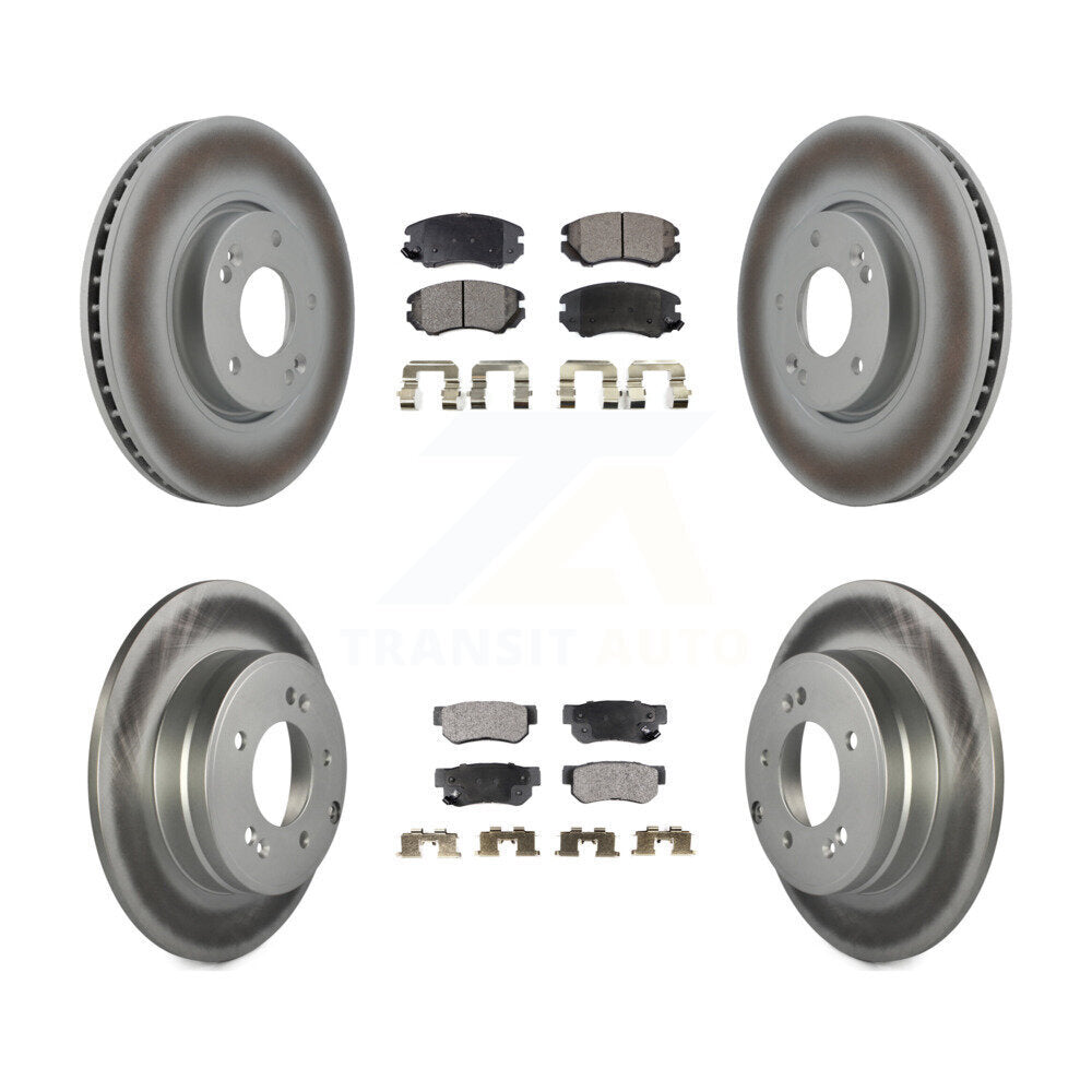 Transit Auto KGT-101024 Disc Brake Kit for 2006-2008 Hyundai Sonata - Front and Rear