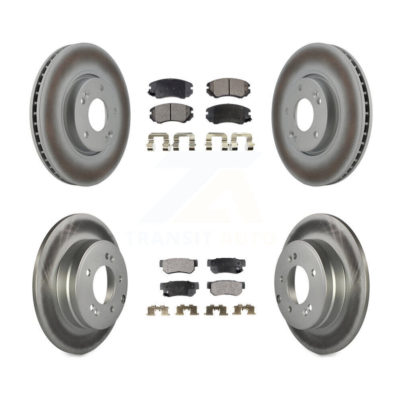 Transit Auto KGT-101024 Disc Brake Kit for 2006-2008 Hyundai Sonata - Front and Rear