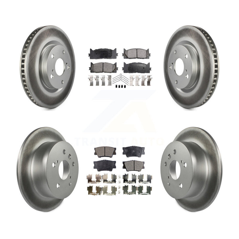 Transit Auto KGT-101035 Disc Brake Kit for 2012-2018 Lexus ES300h, Lexus ES350 and More - Front and Rear