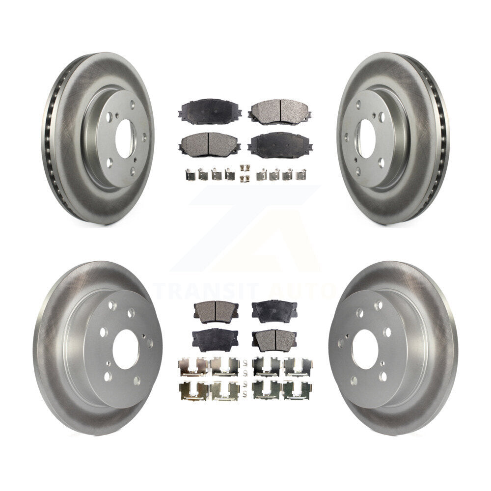 Transit Auto KGT-101038 Disc Brake Kit for 2006-2018 Toyota RAV4, Lexus HS250h - Front and Rear