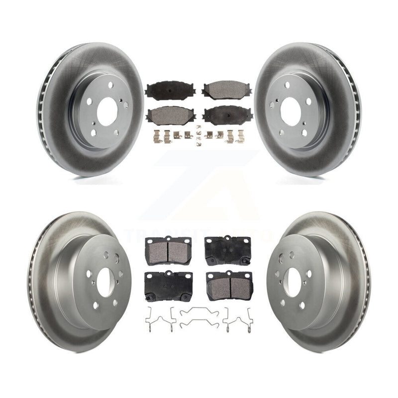 Transit Auto KGT-101045 Disc Brake Kit for 2010-2013 Lexus IS250 - Front and Rear