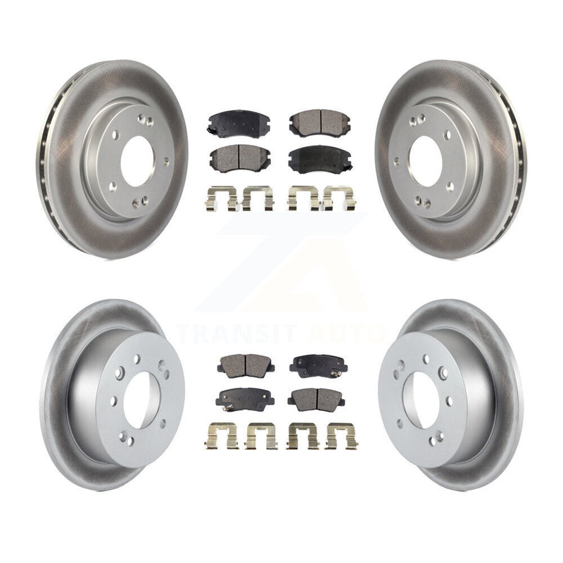 Transit Auto KGT-101048 Disc Brake Kit for 2010 Hyundai Elantra - Front and Rear