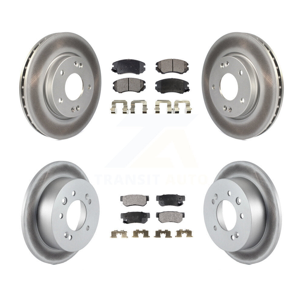 Transit Auto KGT-101049 Disc Brake Kit for 2007-2010 Hyundai Elantra - Front and Rear