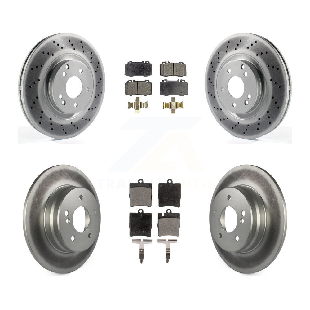 Transit Auto KGT-101056 Disc Brake Kit for 2003-2006 Mercedes-Benz SLK350, Mercedes-Benz C230, Mercedes-Benz C320 - Front and Rear