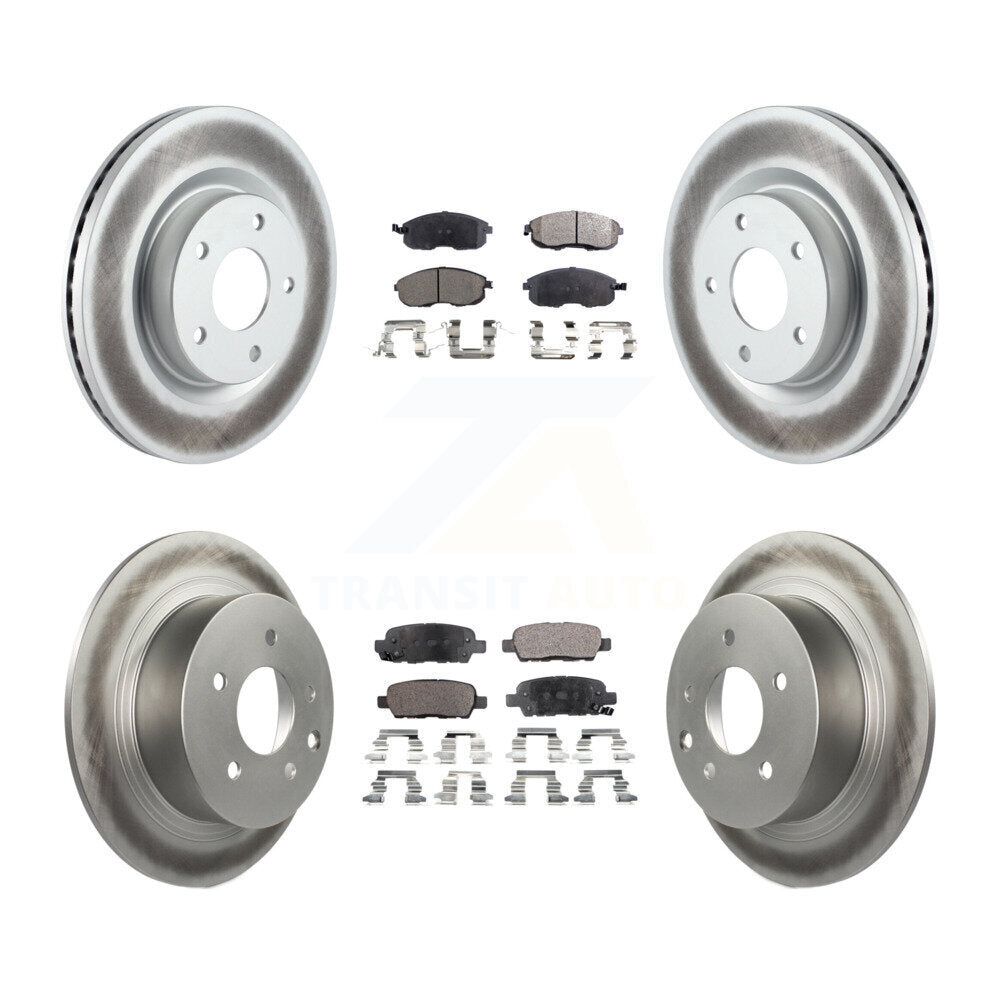 Transit Auto KGT-101070 Disc Brake Kit for 2007-2013 Nissan Altima - Front and Rear