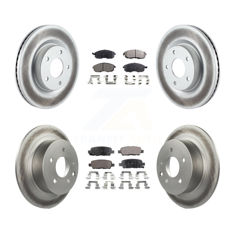 Transit Auto KGT-101070 Disc Brake Kit for 2007-2013 Nissan Altima - Front and Rear