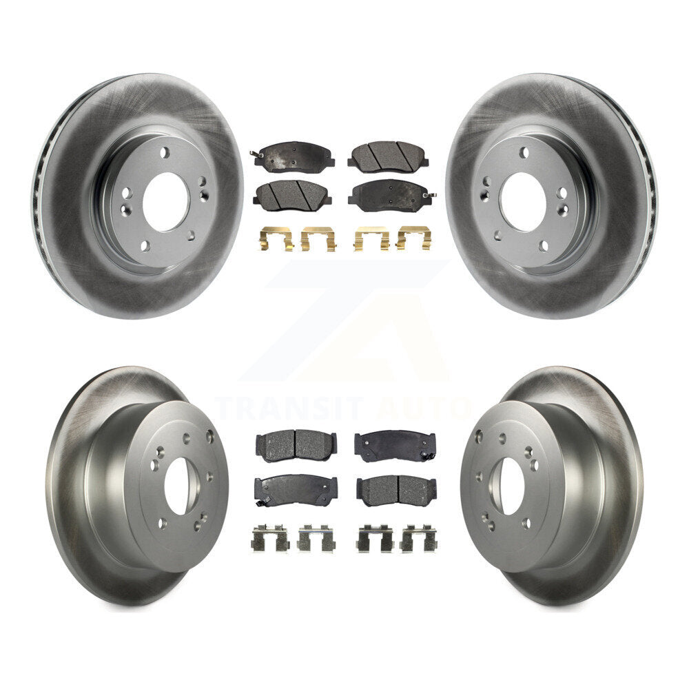 Transit Auto KGT-101081 Disc Brake Kit for 2007-2009 Hyundai Santa Fe - Front and Rear
