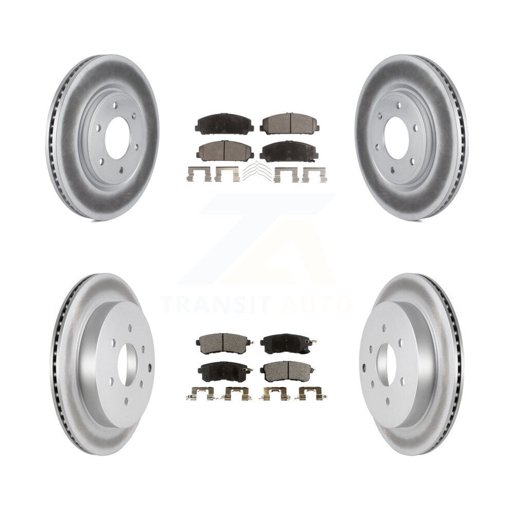 Transit Auto KGT-101096 Disc Brake Kit for 2011-2024 Nissan Armada, INFINITI QX80, INFINITI QX56 - Front and Rear