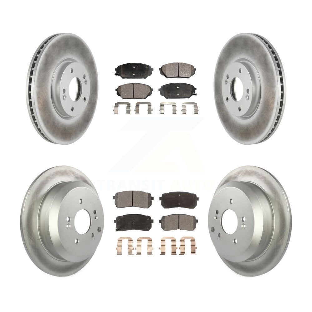 Transit Auto KGT-101097 Disc Brake Kit for 2007-2012 Hyundai Veracruz - Front and Rear