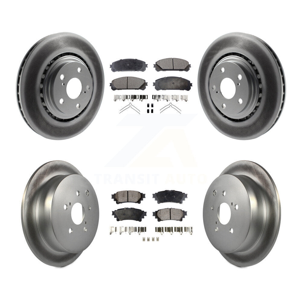 Transit Auto KGT-101100 Disc Brake Kit for 2010-2020 Toyota Highlander, Toyota Sienna and More - Front and Rear