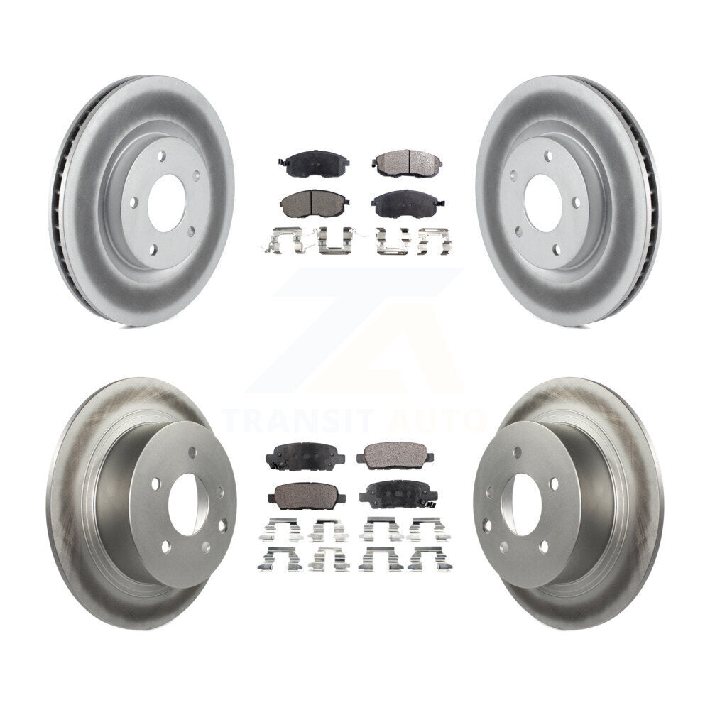 Transit Auto KGT-101103 Disc Brake Kit for 2007-2012 Nissan Sentra - Front and Rear